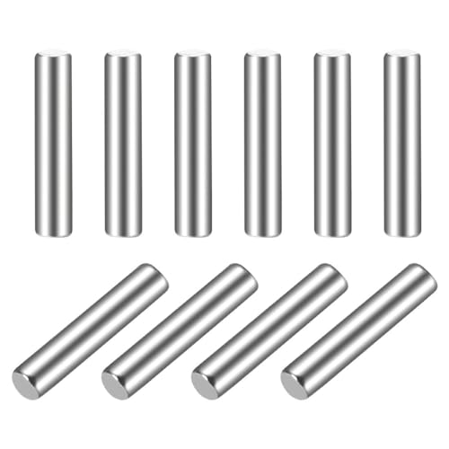 TA-VIGOR 10Pcs 2mm x 10mm Dowel Pins, 304 Stainless Steel Shelf Support Cylindrical Pin Pegs Shelf Support Pegs Fasten Elements for Furniture, Cabinets, and Mechanical Applications