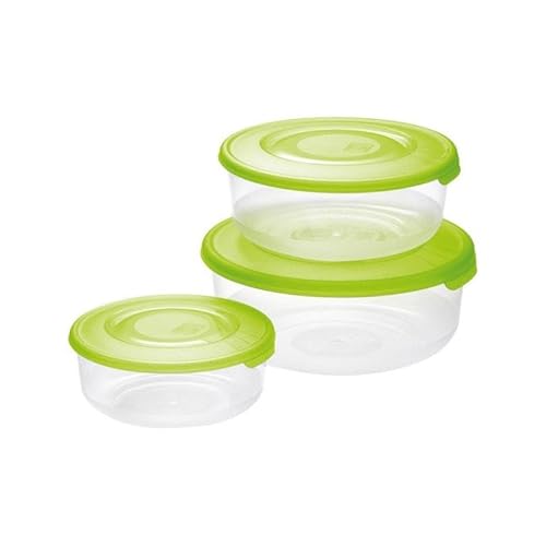 Tontarelli Set 3 Contenitori Frigobox Alimenti Tondi