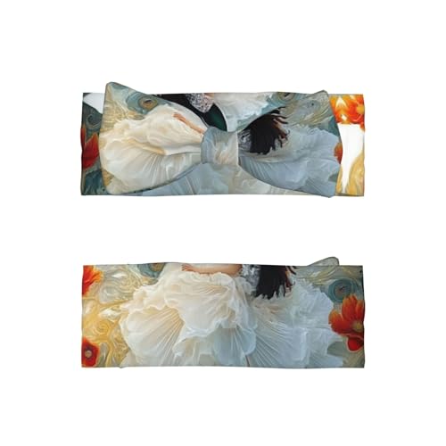 Exquisite digital art Baby Headbands Soft Nylon Hairbands with Stretchy Bows Girls Hair Accessories for Newborn Infant Toddler Kids2