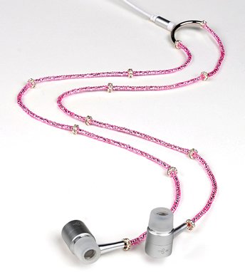 Funky Budz Jewel Necklace Earphones - Pink