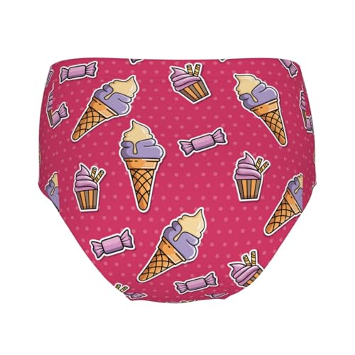 Girl's Cotton Brief Girls Mid Waist Brief Panties Girls Undies Girls' Big Seamless Underwear For Girls' Youth Teen2