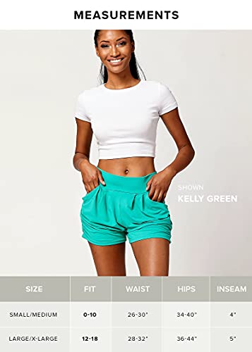 Conceited Black Harem Shorts for Women Plus Size High Waisted Shorts with Pockets Soft Womens Casual Shorts for Summer… - Image 7