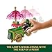 Mattel Universal Pictures’ Wicked Emerald City Dessert Cart Toy with Cart & Elphaba Small Doll & 7 Accessories, Inspired by The Movie