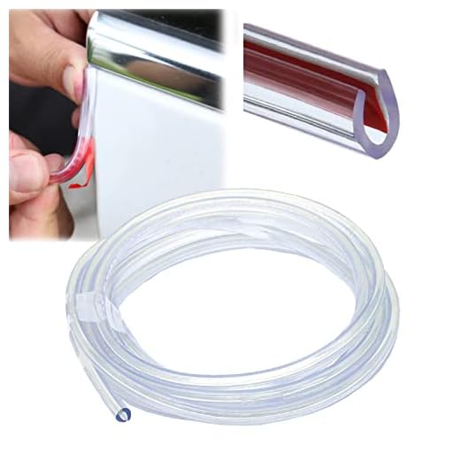 Car Door Edge Guards Clear, 16Ft Rubber Seal Protector U Shape Edge Trim Car Door Edge Protection Fit for Most Car