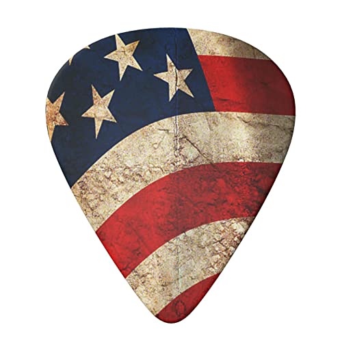 Lot de 6 médiators vintage imprimés drapeau américain pour guitare acoustique et guitare électrique - Les Beatles, Paul McCartney, John Lennon, RIngo Starr, George Harrison Lot de 6 médiators vintage imprimés drapeau américain pour guitare acoustique et guitare électrique – Image 4