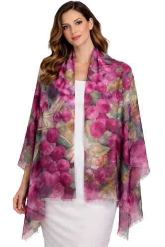 Image of VIC Cotton Modal Digital Print Scarf for Women | Digital Print Designer Stole | Soft Lightweight Luxury Wrap | Premium Cotton Modal Blend | 55 x 170 cm | VIC-SM-DP5517