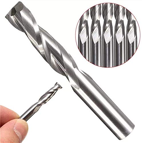 HSS Bohren CNC-Schaftfräser Fräser Doppel Fluten Spiralschneider 6x22mm Drill Zubehör in Holz Kunststoff und Aluminium
