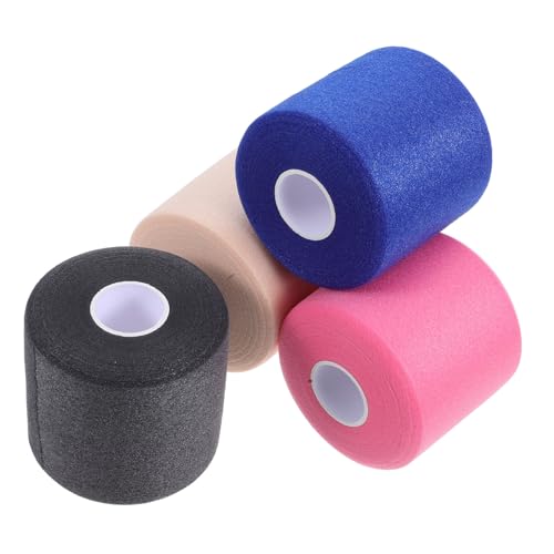 MOLUCKFU 4pcs Pre Tape Athletic Sports Tape for Elbows Wrists Badminton Tennis Basketball Impact Reduction Comfortable Breathable Material