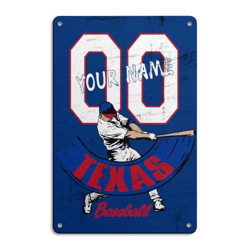 Image of ANTKING Texas Metal Sign Custom Sign Decor for Men Youth Boy Gifts