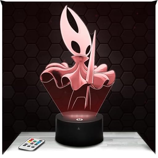 Lampephoto.fr - Lámpara 3D Hollow K. : Silk song metroidvania Videojuegos Regalo Geek Hombre, Gamer, Luz Nocturna Táctil Led, Idea Regalo Navidad Cumpleaños Hombre Mujer, Decoración | Ya disponible en tu tienda friki favorita! En mundofriki.es!