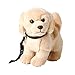 Pamer-Toys Animali di peluche, animali di peluche, Golden Retriever con lino, marrone chiaro