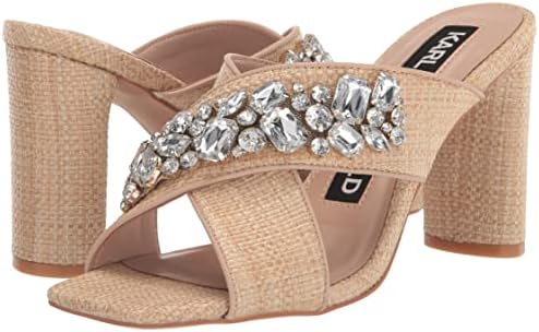 Karl Lagerfeld Paris Women's Fawn Heeled Sandal, Natural, 6.5 | Image 6