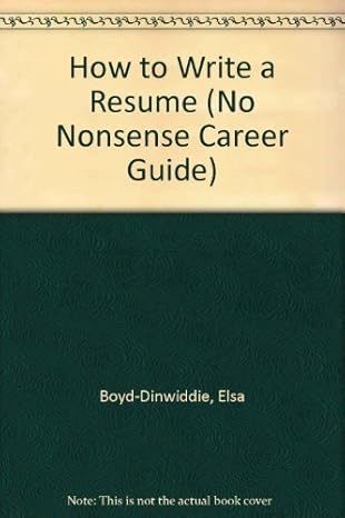 How to Write a Resume No Nonsense - 4188dpHNvTL. SY466 