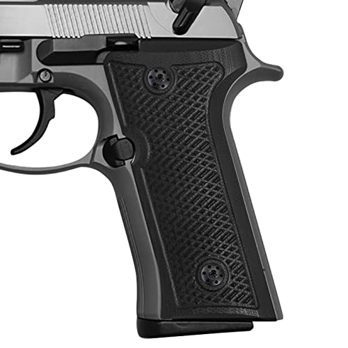 Cool HandG10 Grips for Beretta Vertec, M9A3, 92X Centurion, Custom Black Screws Included, Aggressive Tactical Slant Texture, 1/4'' Thin, 4 Colors for Your Choice