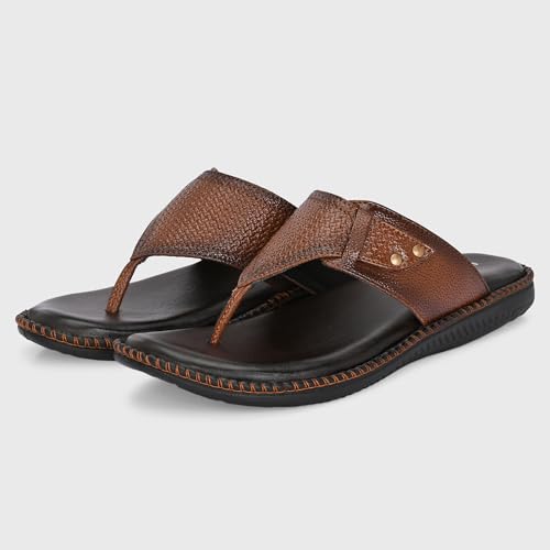 Image of Centrino Sandal for Men | Casual Open Toe Slippers /Flip Flop /Slides Anti Slip on for Men's | Modern slipper Look with Straps | Comfortable Casual look sandal for Men's (9511)