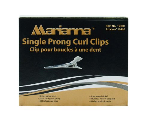 Marianna Single Prong Curl Clip 80 pcs