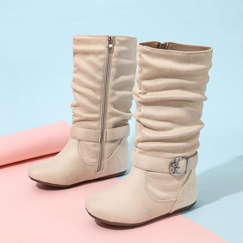 Girls Cowboy Boots Fringe 𝐂owgirl Boots with Tassel Side Zipper Riding Shoes Western Boots for Toddler/Little Kid/Big Kid3