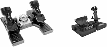 Logitech G Pro Flight Rudder Pedals + Logitech G X56