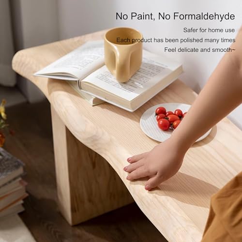 WXZXWXZX Banco de Madera Recibidor Banco Comedor Banco Pie de Cama Banqueta Dormitorio Taburete Tocador Otomana para Vestidor Sala de Estar Salón(140cm(55in)) - imagen 4