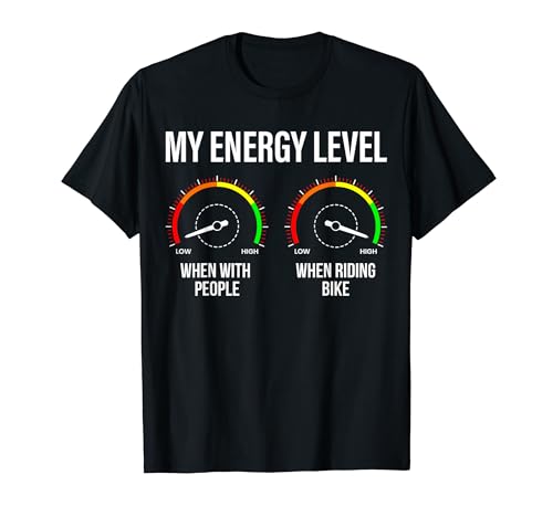 Motorcycle Rider My Energy Level Funny Biker ���[�^�[�T�C�N�� T�V���c