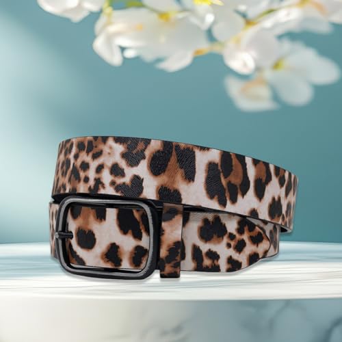 Women Simple Waist Belt With Animal Pattern Metal Buckle Belt For Dress And Sweater Formal Occasion Date Waist Decors4