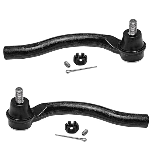 Image of Detroit Axle - Front Steering Knuckles & Wheel Hub Outer Tie Rod Ends Replacement for 2006-2011 Honda Civic DX DX-G EX EX-L LX LX-S Sport