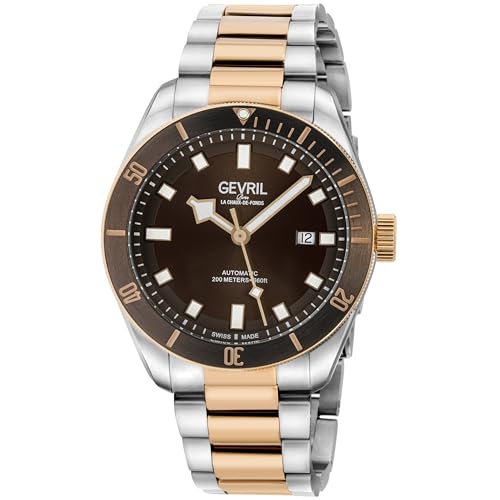 Gevril Yorkville Men's Swiss Automatic 48603 Two Tone Bracelet Watch