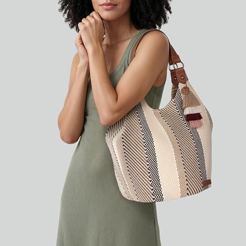 Image of Sakroots The Sak Roma Shopper Shoulder Bag Large Purse & Tote Bag with Double Straps & Zipper Pockets for Everyday & Travel