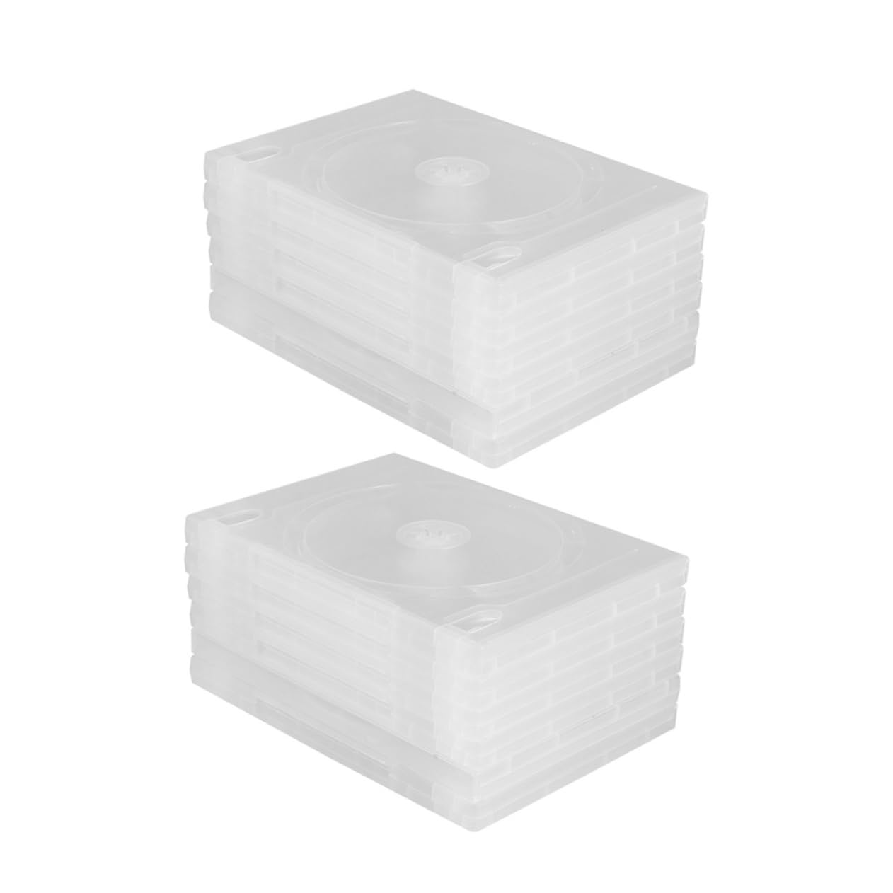 PRETYZOOM 12Pcs Clear CD DVD Case Box Storage Organizer for Music and Game Lovers Transparent Shell for Safe DVD Storage for Home Car Use
