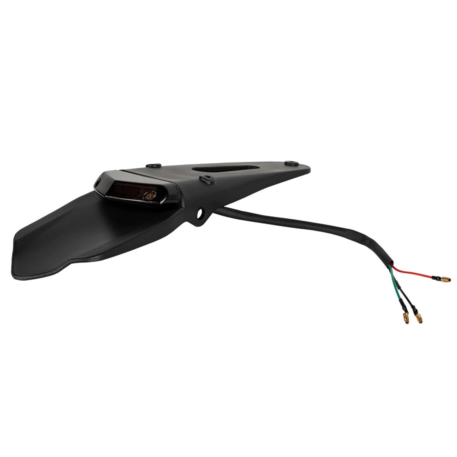 Feu Arrière De Moto pour Enduro Frein Vélo Tout-Terrain Support Plaque D'immatriculation Garde-Boue Support Plaque D'immatriculation(Noir)