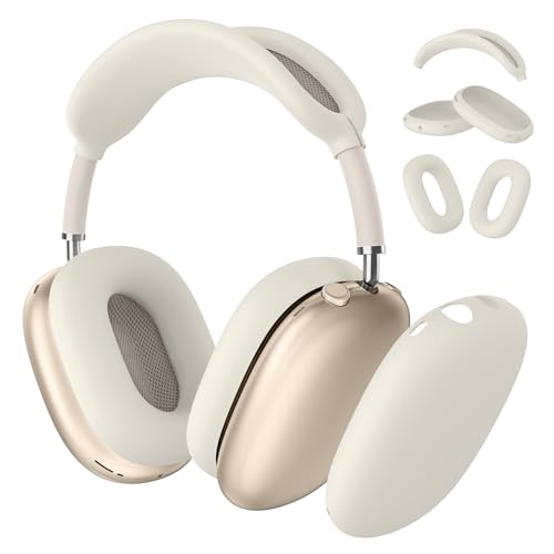 Image of Tobfit Silicone Case for AirPods Max Headphones - Anti-Scratch Cover for Earcups & Headband, Soft & Sweat-Resistant Skin for Apple AirPods Max