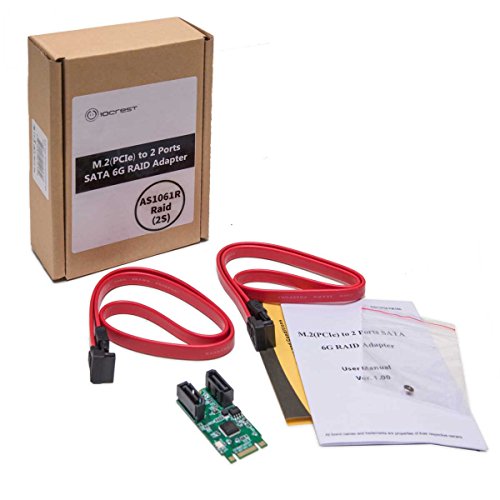 M.2 B+M Key 22X42 Pcie Bus To 2 Ports Sata 6 G Iii Raid Expansion Card Chipset Asm1061R, M.2 M-Key/B-Key Si-Ada40126 #TOP5