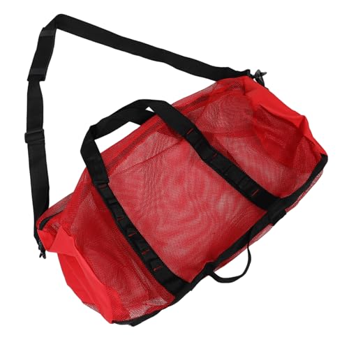 POPETPOP Large Mesh Beach Bag for Women Lightweight Portable Tote for Swim Gear and Clothes for Travel Pool and Outdoor Use Versatile Mesh Storage Handbag