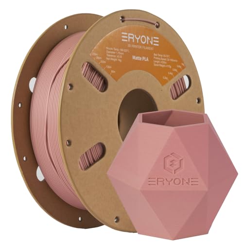 Image of ERYONE Matte 3D Printer PLA Filament 1.75 + /- 0.03mm, Matte Filament PLA 1KG(2.2LBS) Spool, Pottery Red