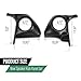 LQI Speaker Kick Panels Compatible with Chevy Monte Carlo El Camino Malibu 1978-1988, Fit Pontiac Grand Prix Oldsmobile Cutlass Buick Regal 1978-1988, Black Speaker Kick Panel