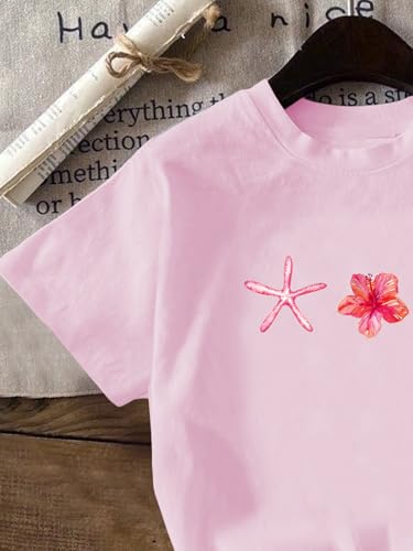 Image of WDIRARA Girl's Leopard Graphic T Shirt Crew Neck Short Sleeve Tee Shirts Cute Tops