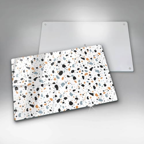 Planche à découper induction 80x52cm pierre décorative Wallfluent protection plaque cuisson