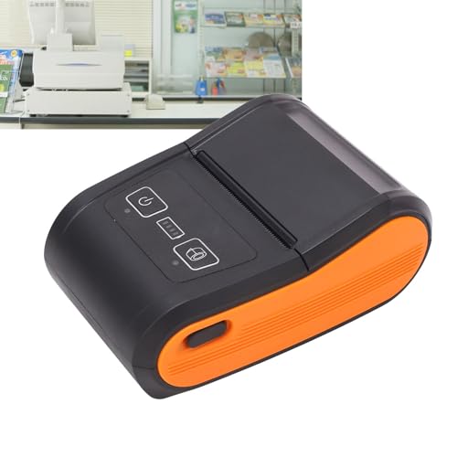 Image of Bluetooth Thermal Printer 58mm with 90mm / s Print Speed, Portable Receipt Printer with Bluetooth 5.0 and USB for Small Business and Retail Stores