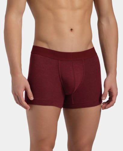 Image of Jockey LM06 Men Bamboo Cotton Elastane Stretch Breathable Mesh Trunk with StayDry Treatment