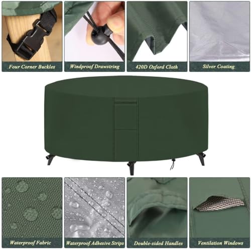 Housse de protection pour meubles d'extérieur en textile imperméable haute durabilité