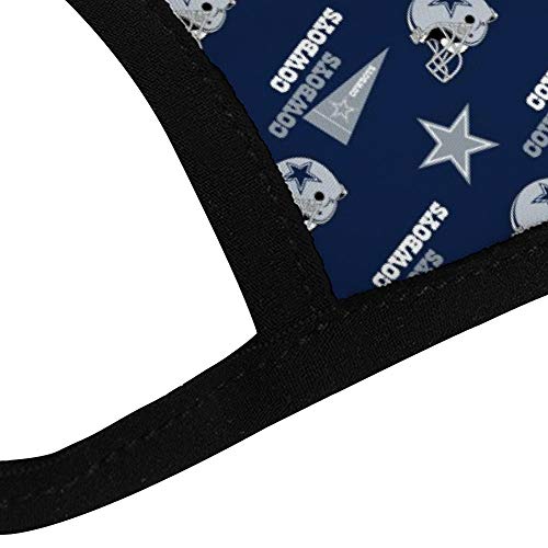 2PCS Football Team Logo Bandanas Face Mask Headwear Balaclava Face Cover Neck Gaiter for Outdoors, Sports