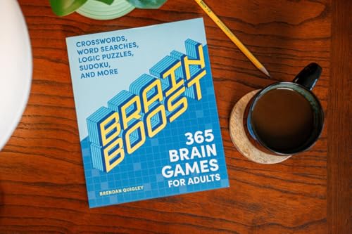 Image of Brain Boost: 365 Brain Games for Adults: Crosswords, Word Searches, Logic Puzzles, Sudoku, and More