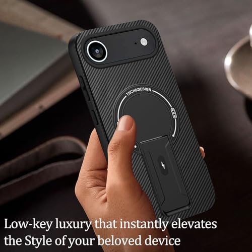 Coque iPhone 17 Air MagSafe pour visionner vos vidéos avec support carbone