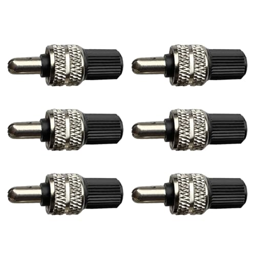 6/12 Piezas Núcleos de Válvulas para Neumáticos de Bicicleta de Montaña Tipo Alemán con Tapones Piezas para Ciclismo miniatura 3