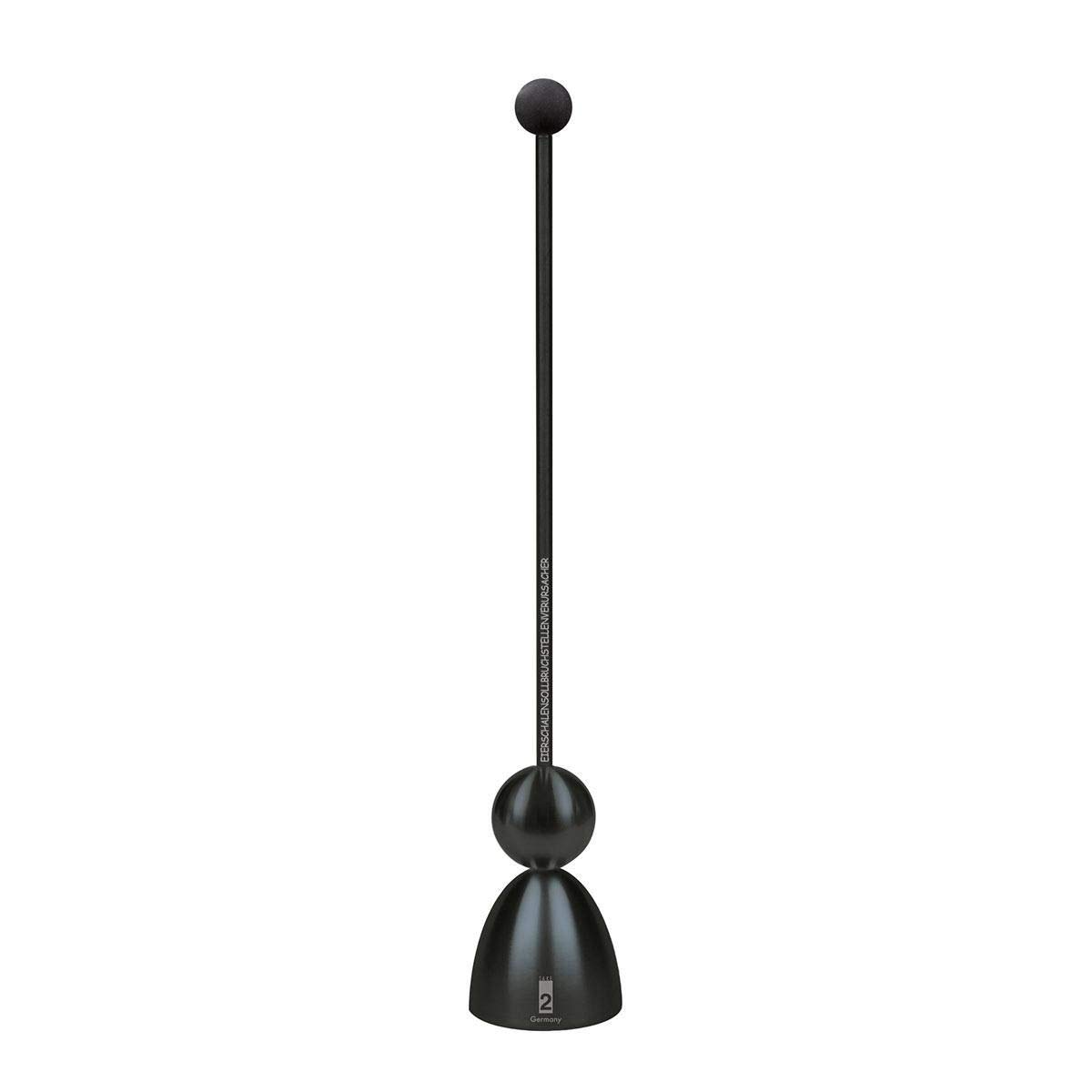 Clack Black Edition Ouvre-œufs avec boule en silicone Noir mat