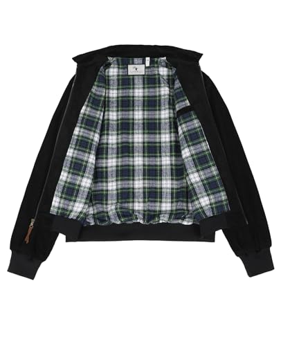Image of ZENTHACE Men's Corduroy Jacket with Full Flannel Lined,Zip Up Casual Vintage Outerwear Coat,100% Cotton