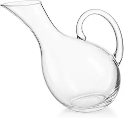 Decanter de Vinho Inclinado 2000ml – Design Elegante, Aeração Rápida, Base Estável e Anti-Gotas – Ideal para Vinhos Tintos e Brancos