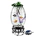 DALIZHAI777 Aquarium Persönlichkeit Kreative Runde Goldfisch Aquarium Aquarium Wohnzimmer Schreibtisch Mode Aquarium Desktop Dekoration Hause Glas Aquarium Fischglas (Size : S)