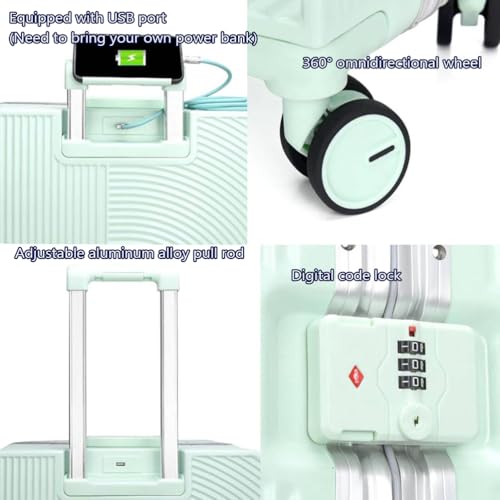 Suitcase Hard Shell Carry on Luggage Hardside Luggage Lightweight with Spinner Wheels,3,24in4