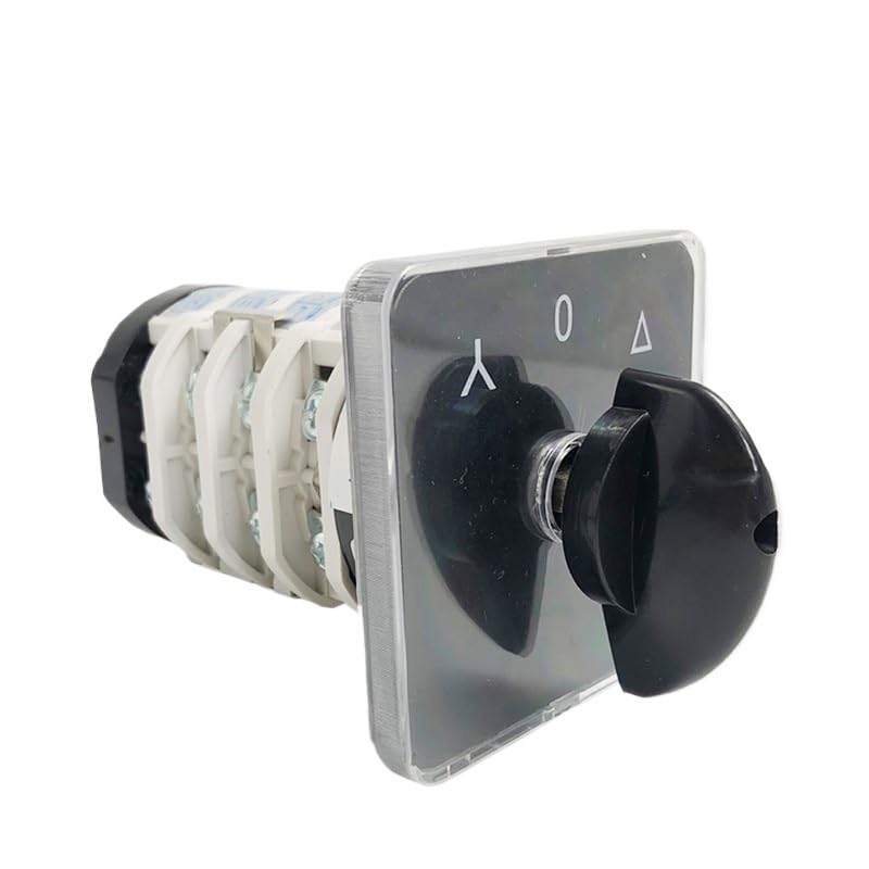 Selector Starter Star/Triangle Electrical Changeover Rotary Cam Switch 32A 4 Pole 3 Position
